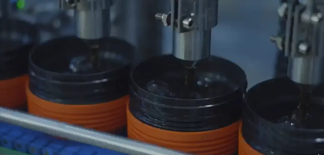 Cosmetics production line inside the Kozmotek factory