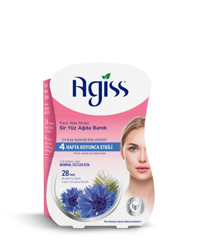 Agiss Wax Strips for Face for Normal Skin Types Pink