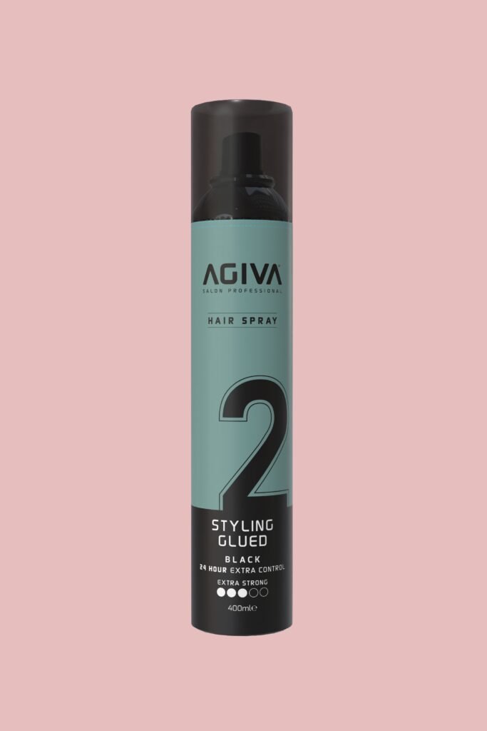 Agiva Hair Styling Spray Extra Strong Black - Glued
