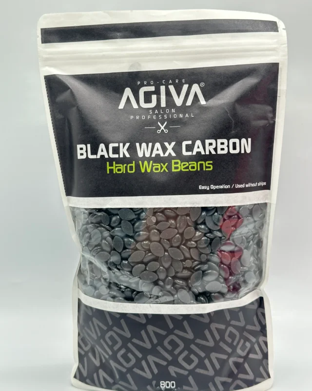 Agiva Hard Wax Beans Carbon with black (doypack)