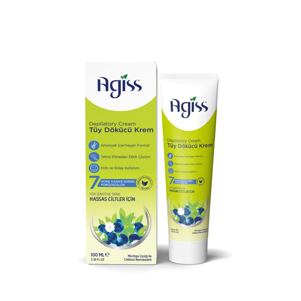 Agiss Depilatory Cream for Sensitive Skin Types Green