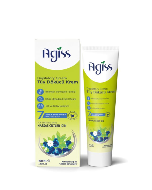 Agiss Depilatory Cream for Sensitive Skin Types Green