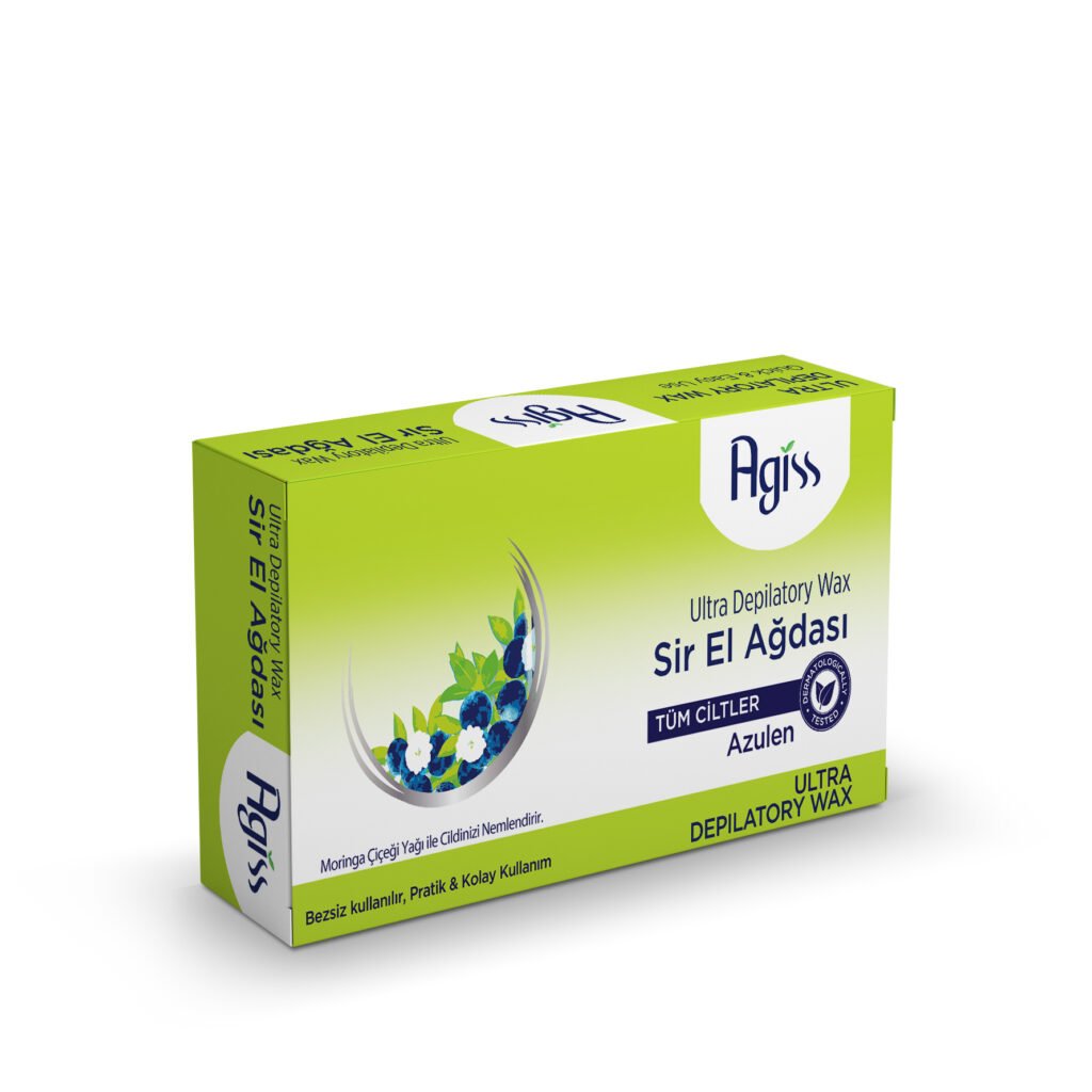 Agiss Depilatory Wax Azulen for Sensitive Skin Green