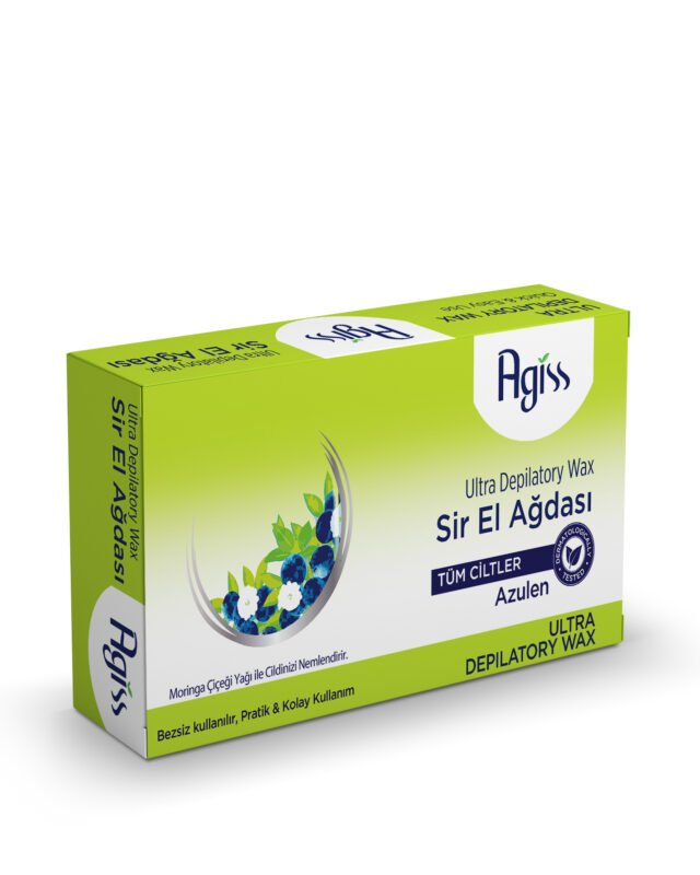 Agiss Depilatory Wax Azulen for Sensitive Skin Green