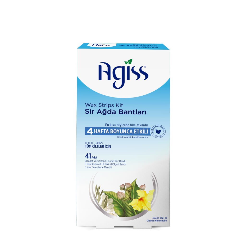 Agiss Wax Strips For Body for All Skin Types Blue