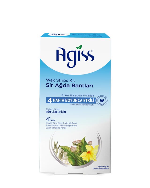 Agiss Wax Strips For Body for All Skin Types Blue