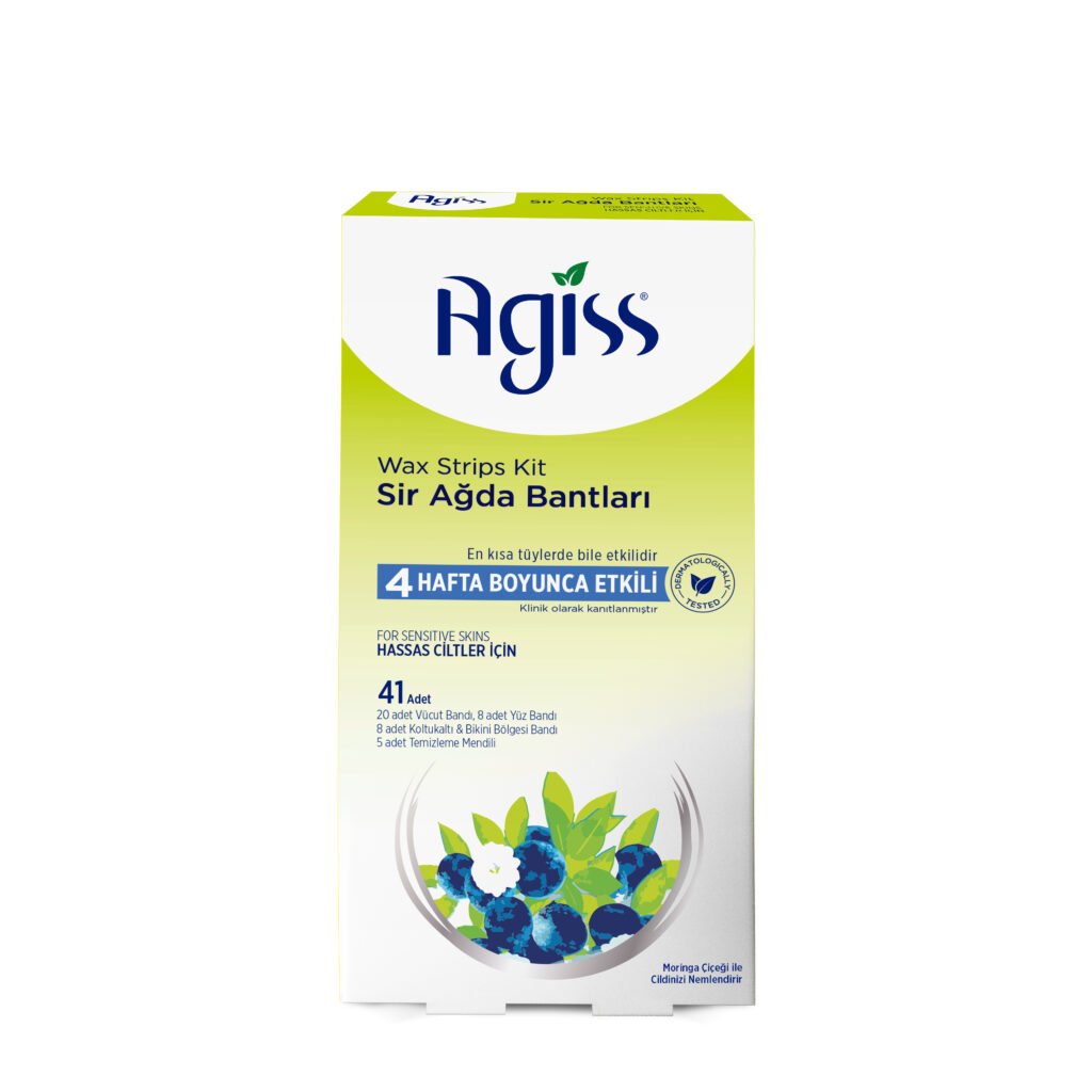 Agiss Wax Strips For Body for Sensitive Skin Types Green
