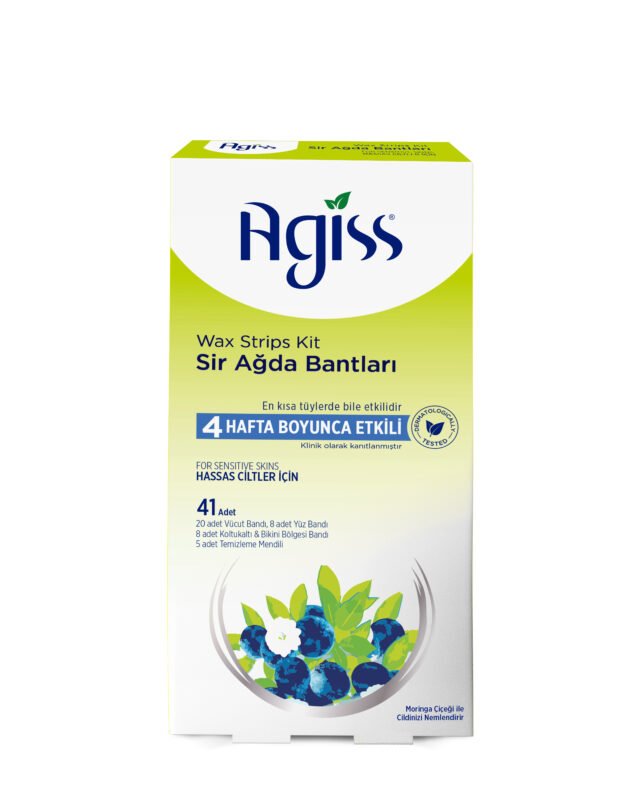 Agiss Wax Strips For Body for Sensitive Skin Types Green