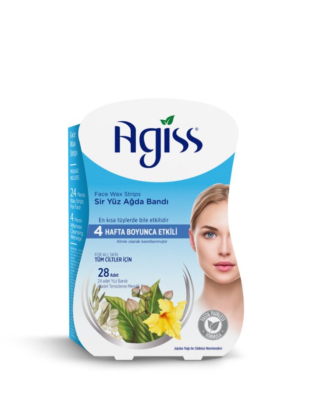 Agiss Wax Strips For Face for All Skin Types Extract Blue