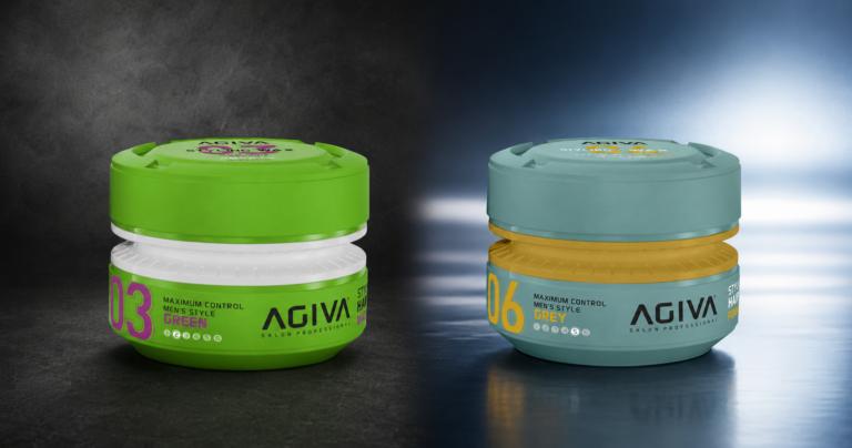 AGIVA matte paste and shiny pomade hair products comparison