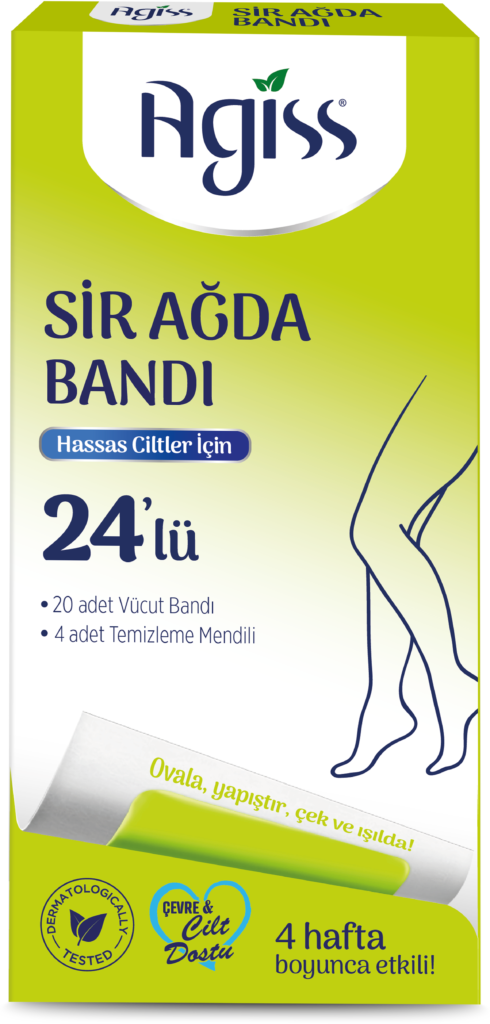 AGISS 24-piece body wax strips for sensitive skin