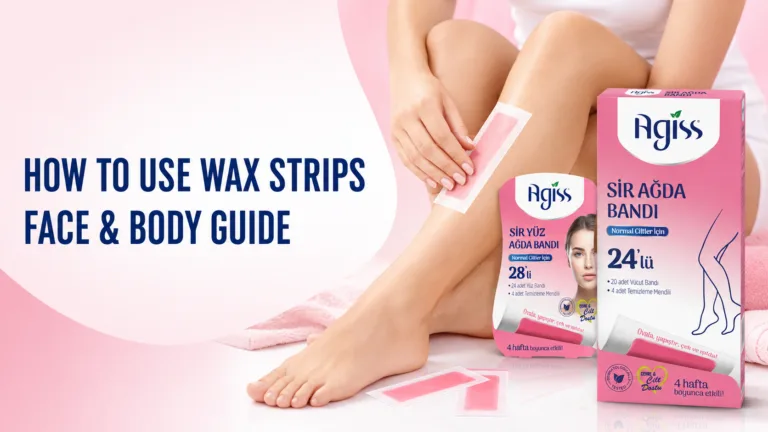 How to use AGISS wax strips correctly for face and body hair removal