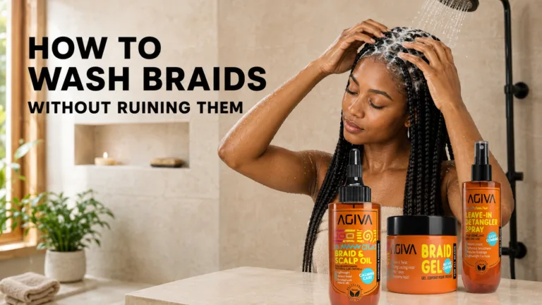 How to wash braids gently without frizz or damaging the protective style